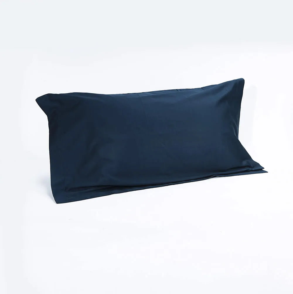 Federa in raso di puro cotone tinta unita, elegance satin - Home Loves