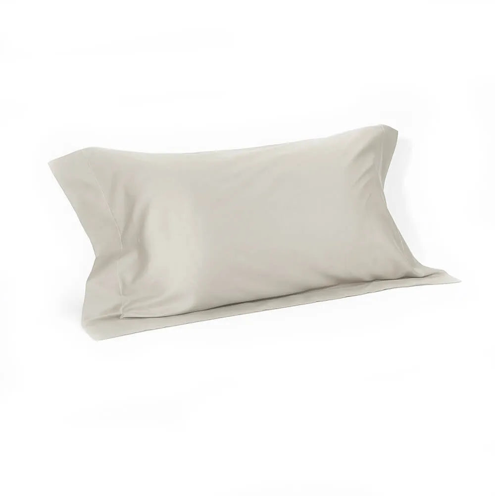 Federa in raso di puro cotone tinta unita, elegance satin - Home Loves