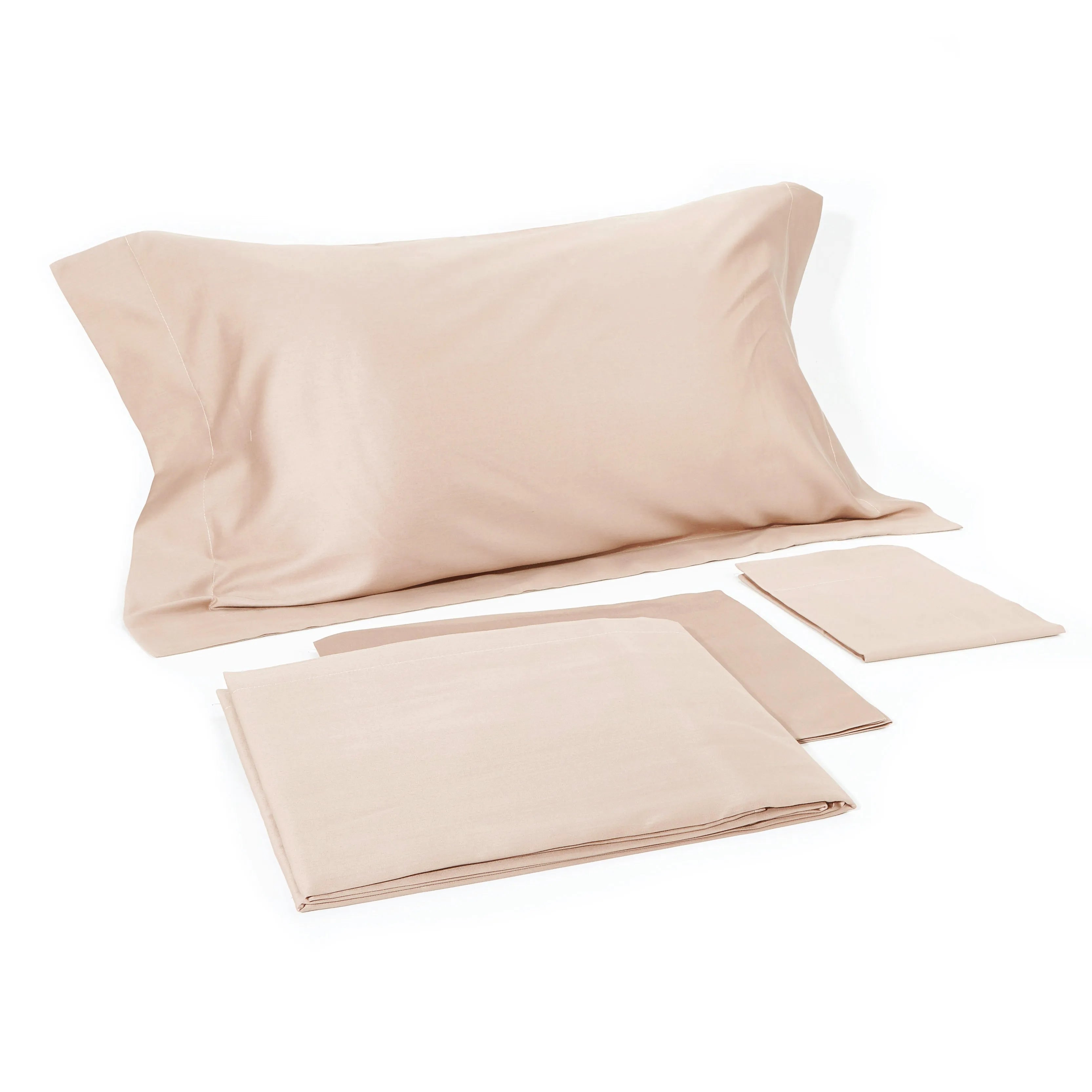 Federa in raso di puro cotone tinta unita, elegance satin - Home Loves