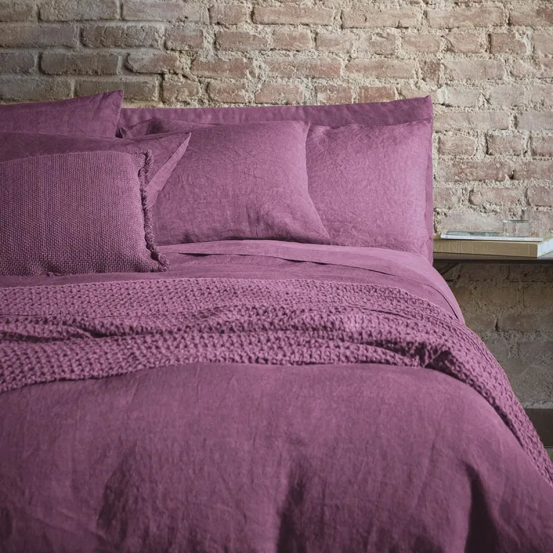 Completo copripiumino fazzini matrimoniale in lino-cotone, Incontri - Home Loves