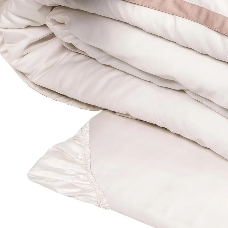 Completo copripiumino fazzini matrimoniale in puro percalle, hellen - Home Loves