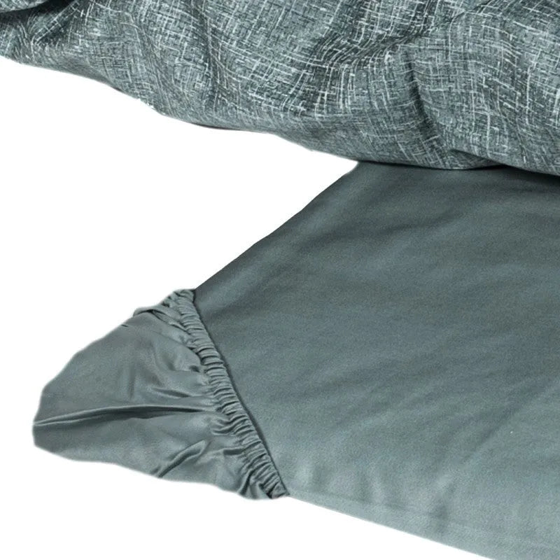 Completo copripiumino fazzini matrimoniale in raso di puro cotone, Baco - Home Loves