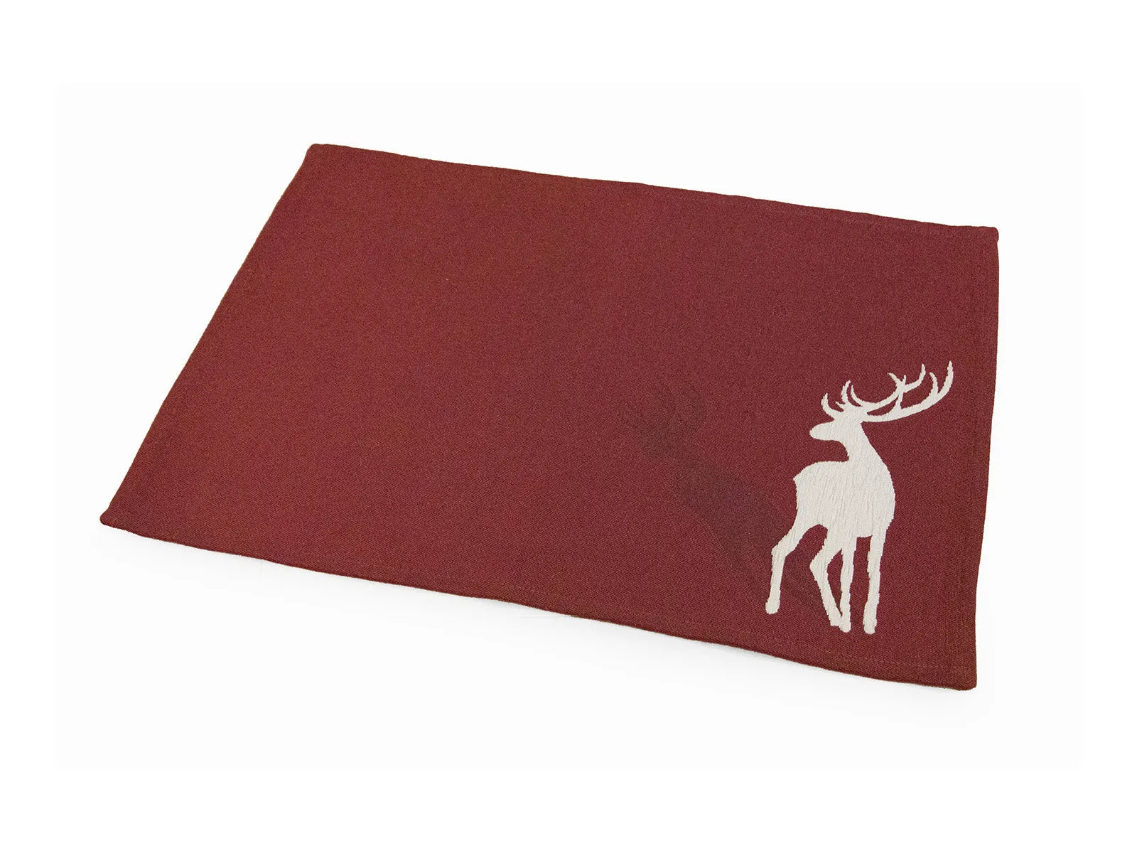 Tappeto Cervo ombra con antiscivolo colore rosso