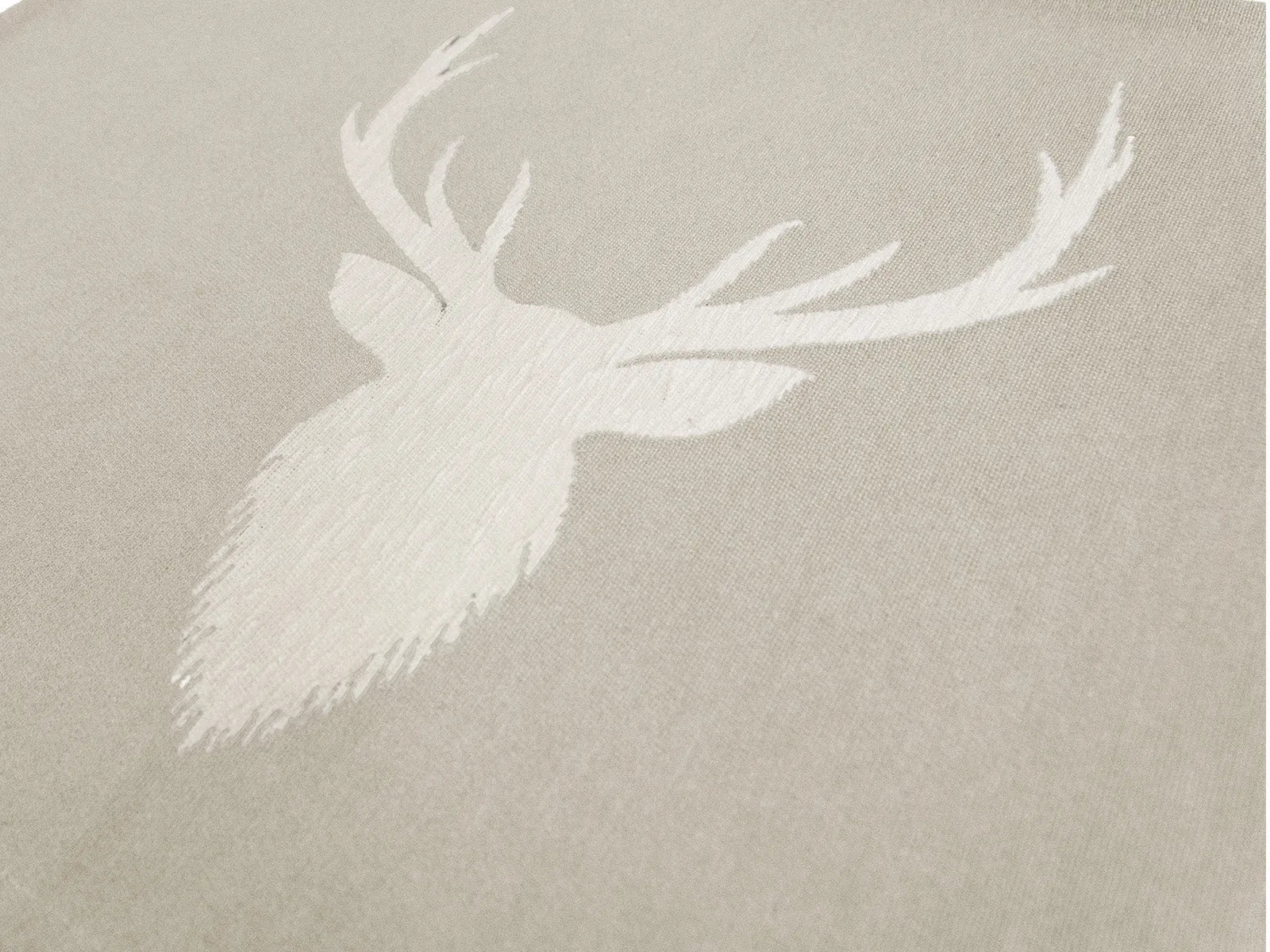 Tappeto Testa cervo con antiscivolo colore beige detaglio