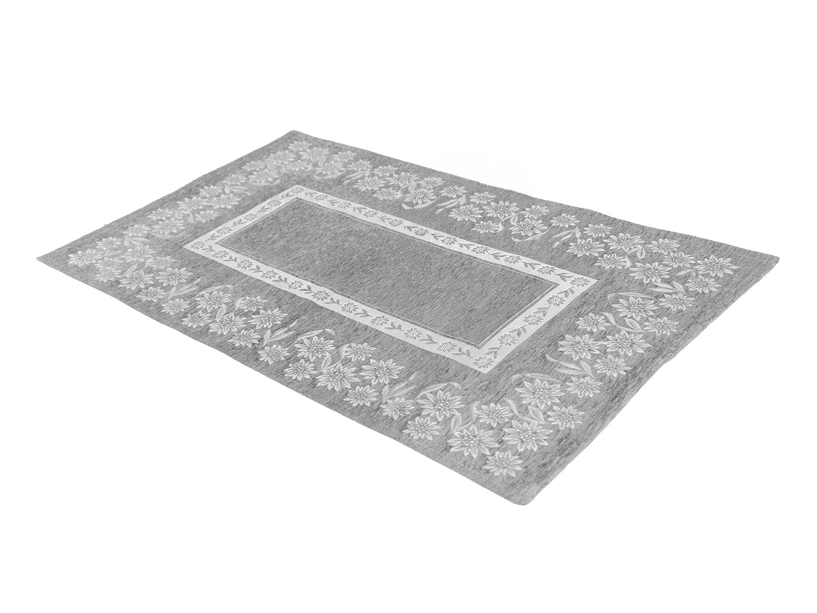 Tappeto Tirolese Tovel con antiscivolo colore grigio a pavimento