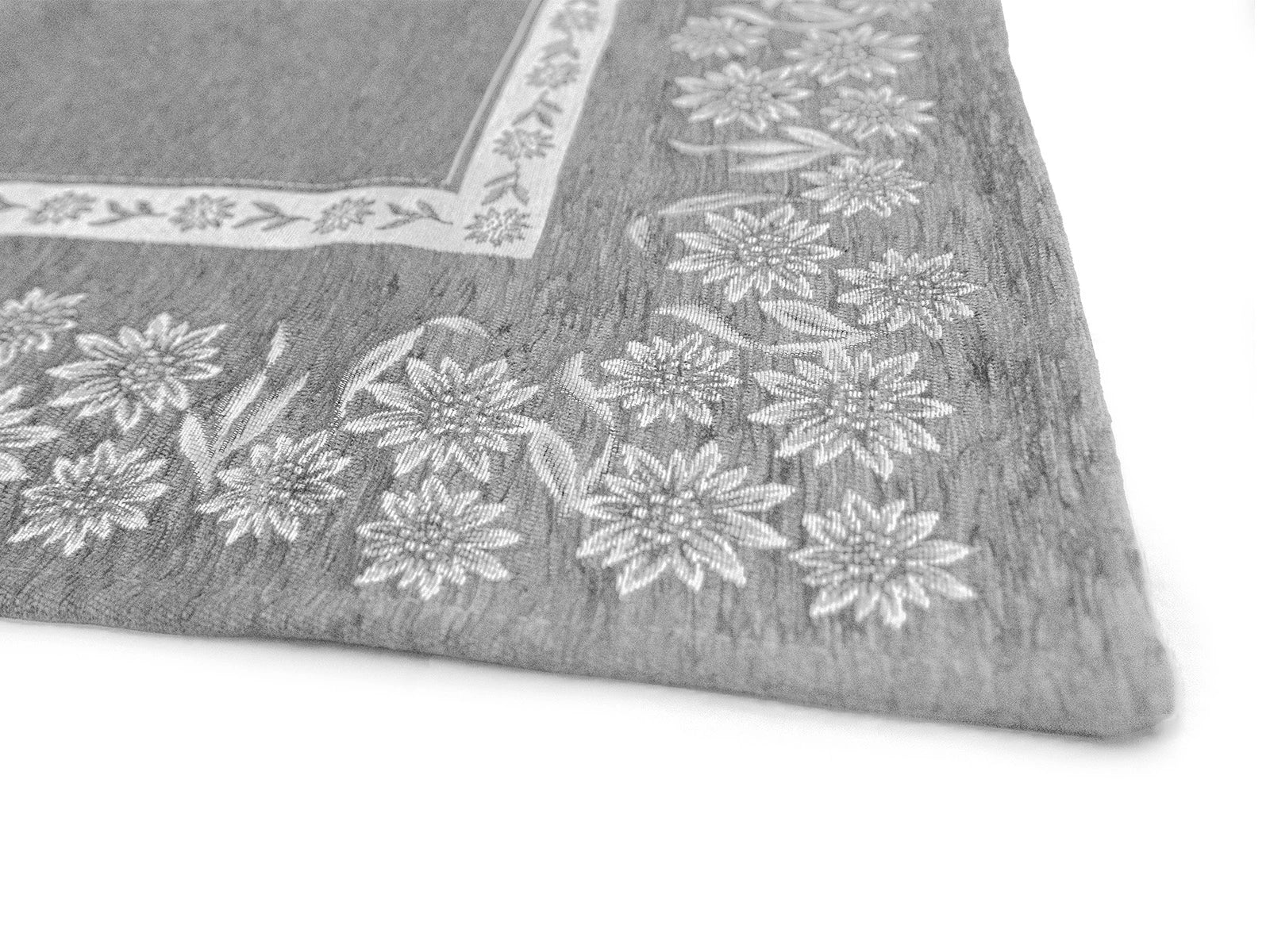 Tappeto Tirolese Tovel con antiscivolo colore grigio dettaglio