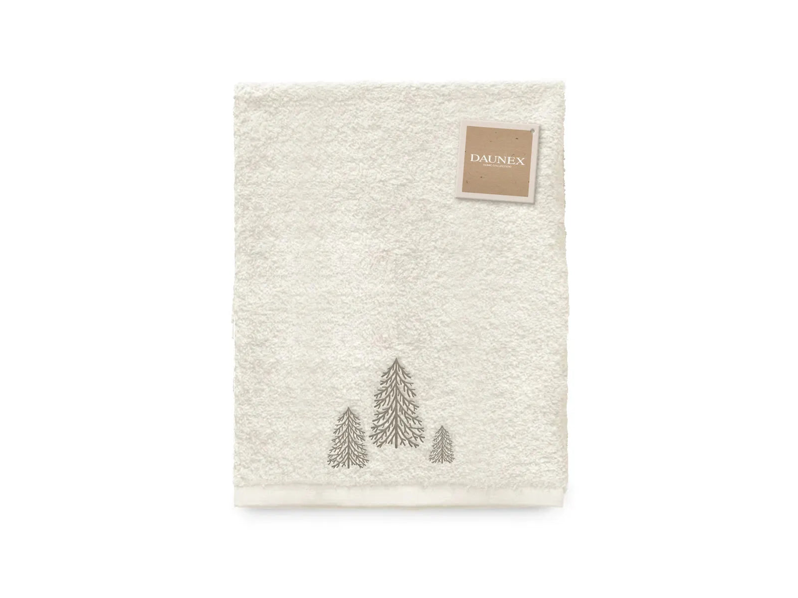 Telo da bagno ricamato Daunex disegno Abete - Home Loves
