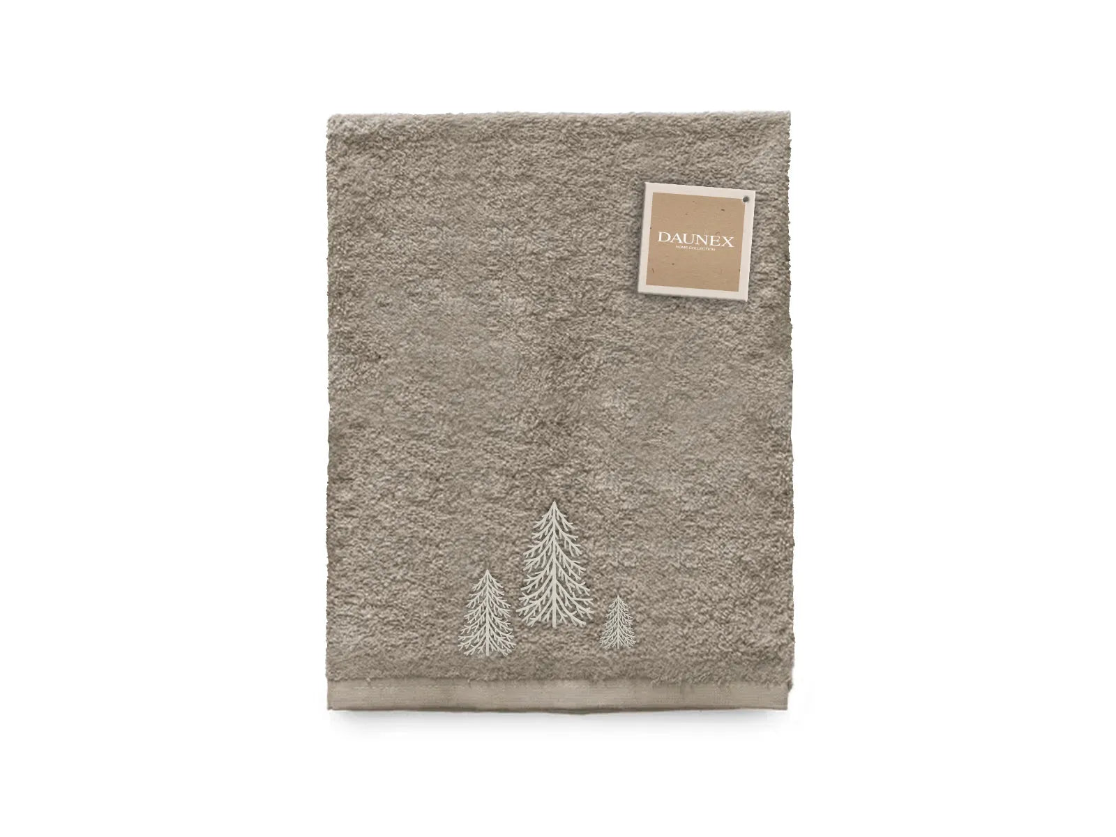 Telo da bagno ricamato Daunex disegno Abete - Home Loves