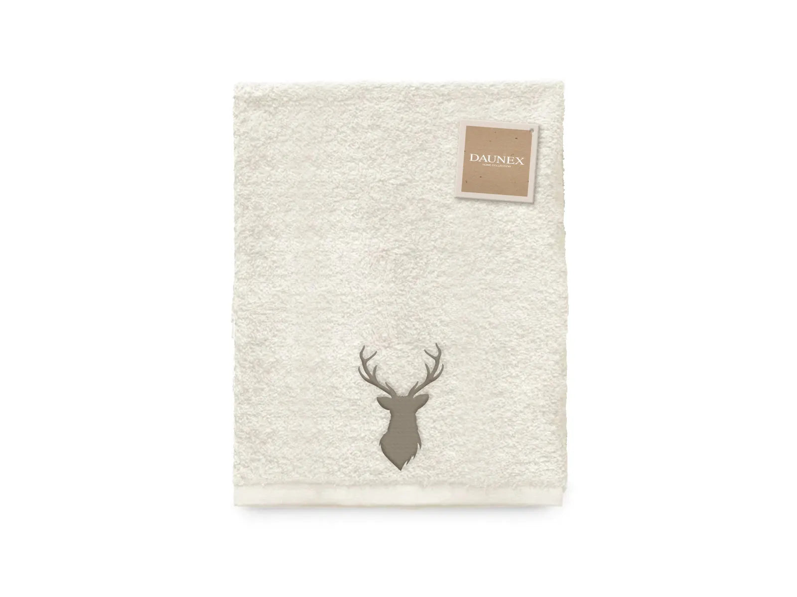 Telo da bagno ricamato Daunex disegno Cervo - Home Loves