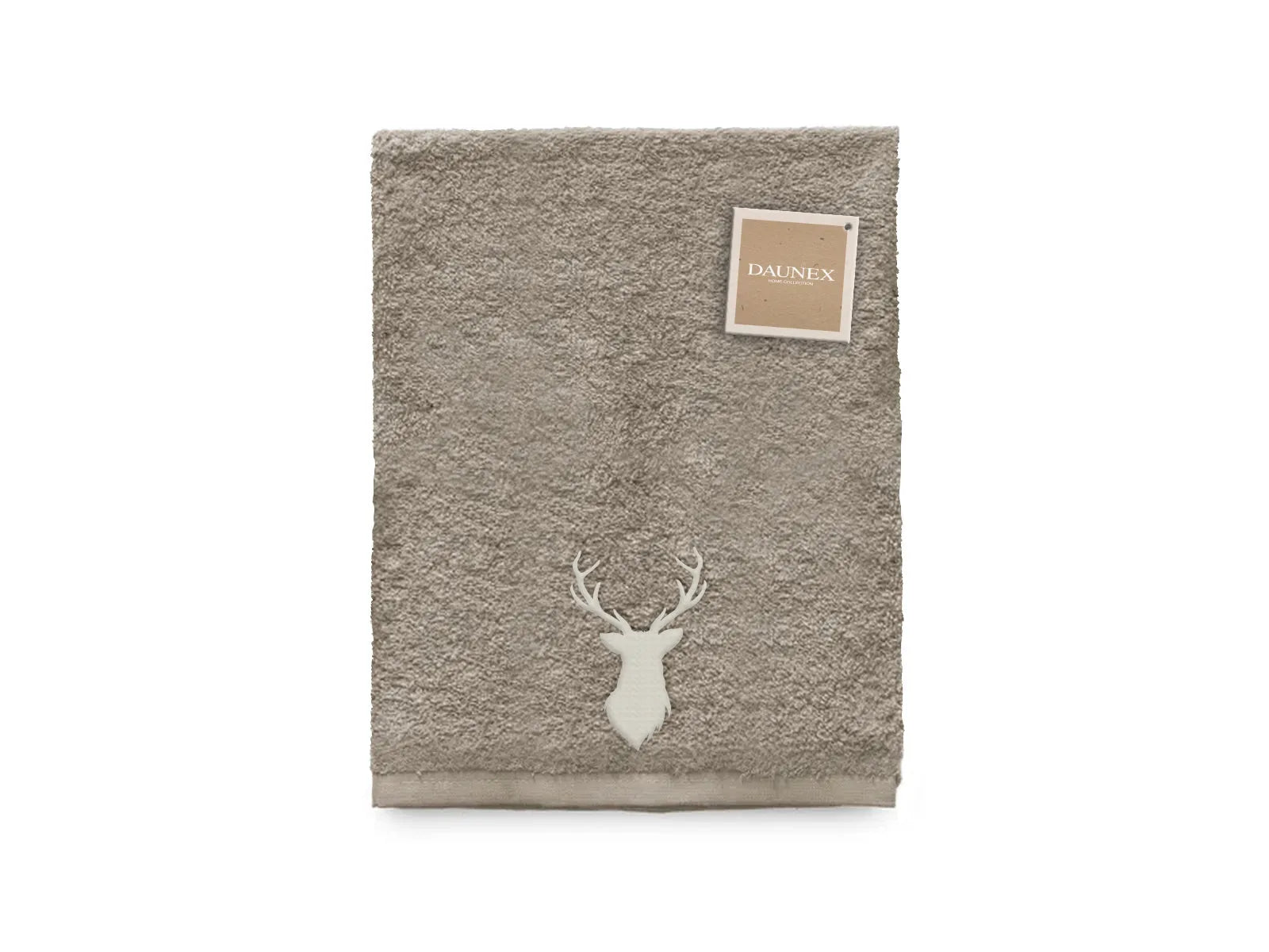 Telo da bagno ricamato Daunex disegno Cervo - Home Loves