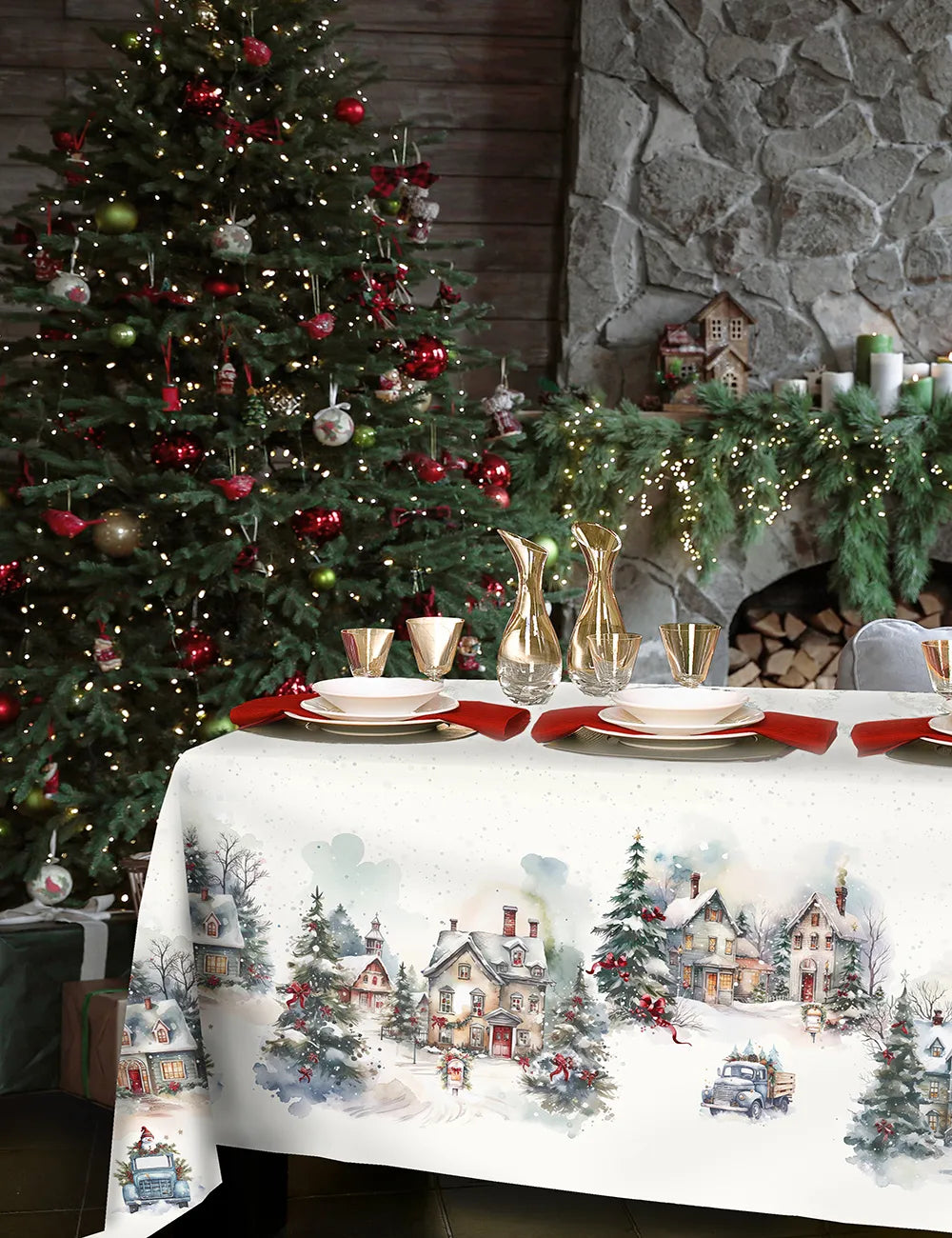 Tovaglia Frozen ambientata