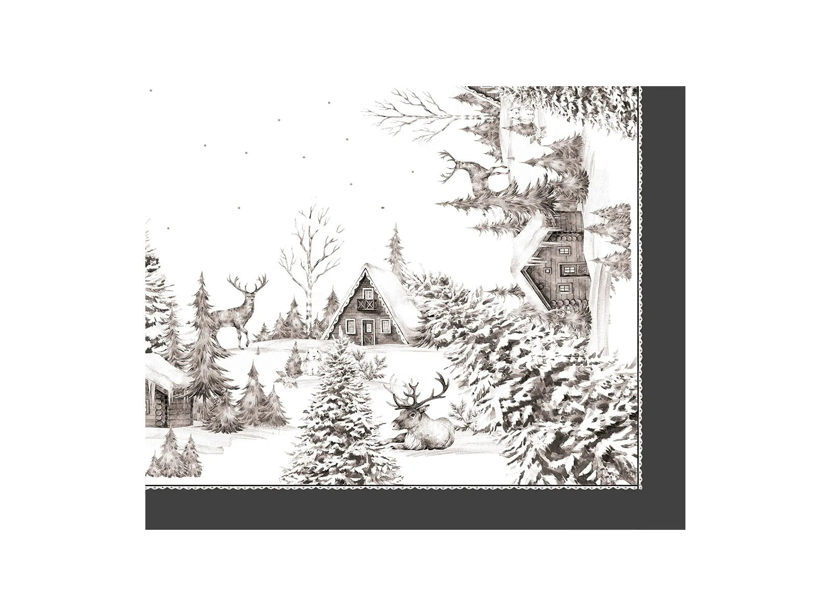Tovaglia Inverno - Stampa Digitale detaglio