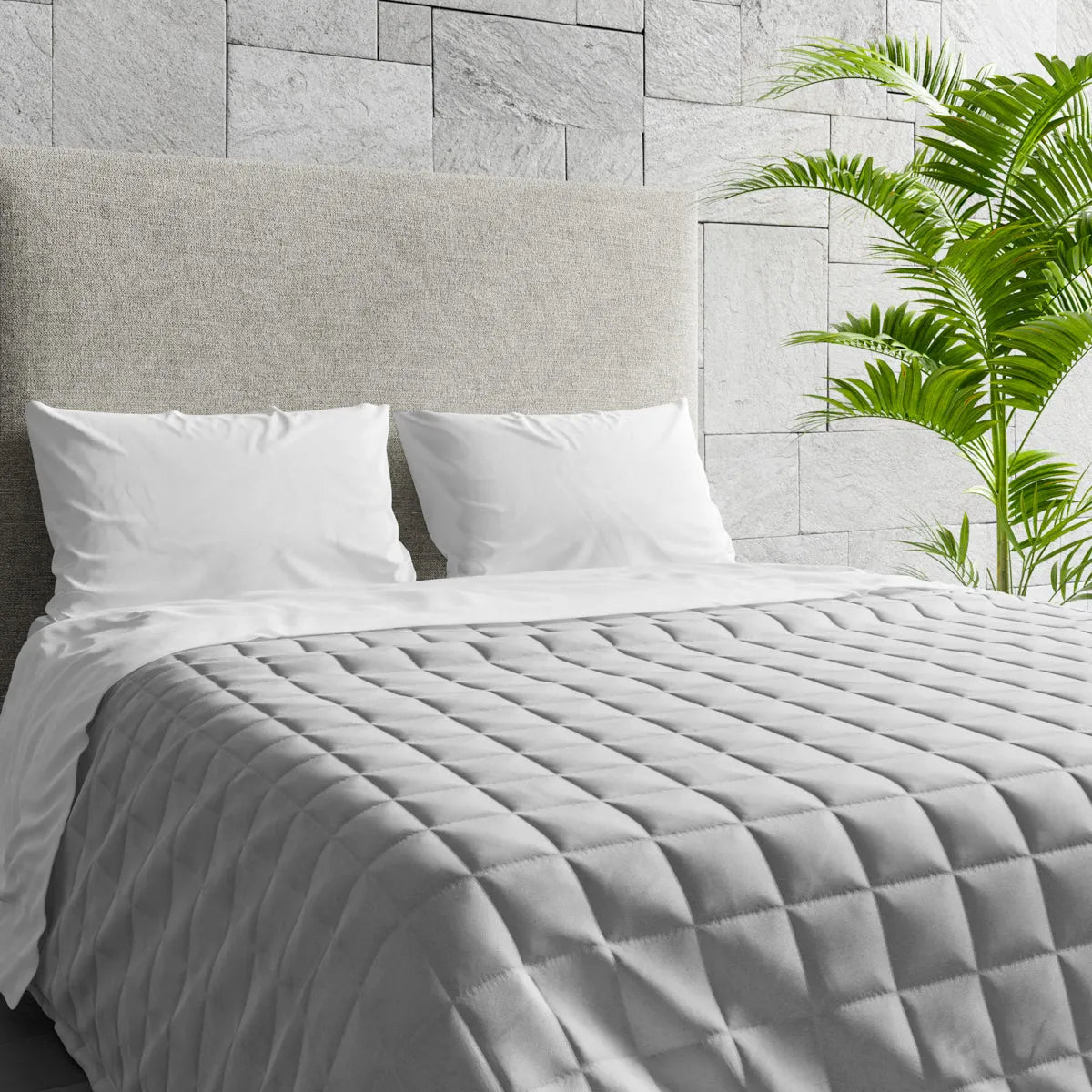 Trapuntino Primaverile - Deluxe Bicolore Double-Face colore grigio