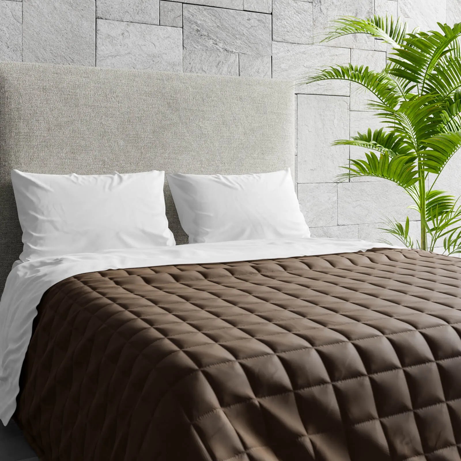 Trapuntino Primaverile - Deluxe Bicolore Double-Face colore tortora