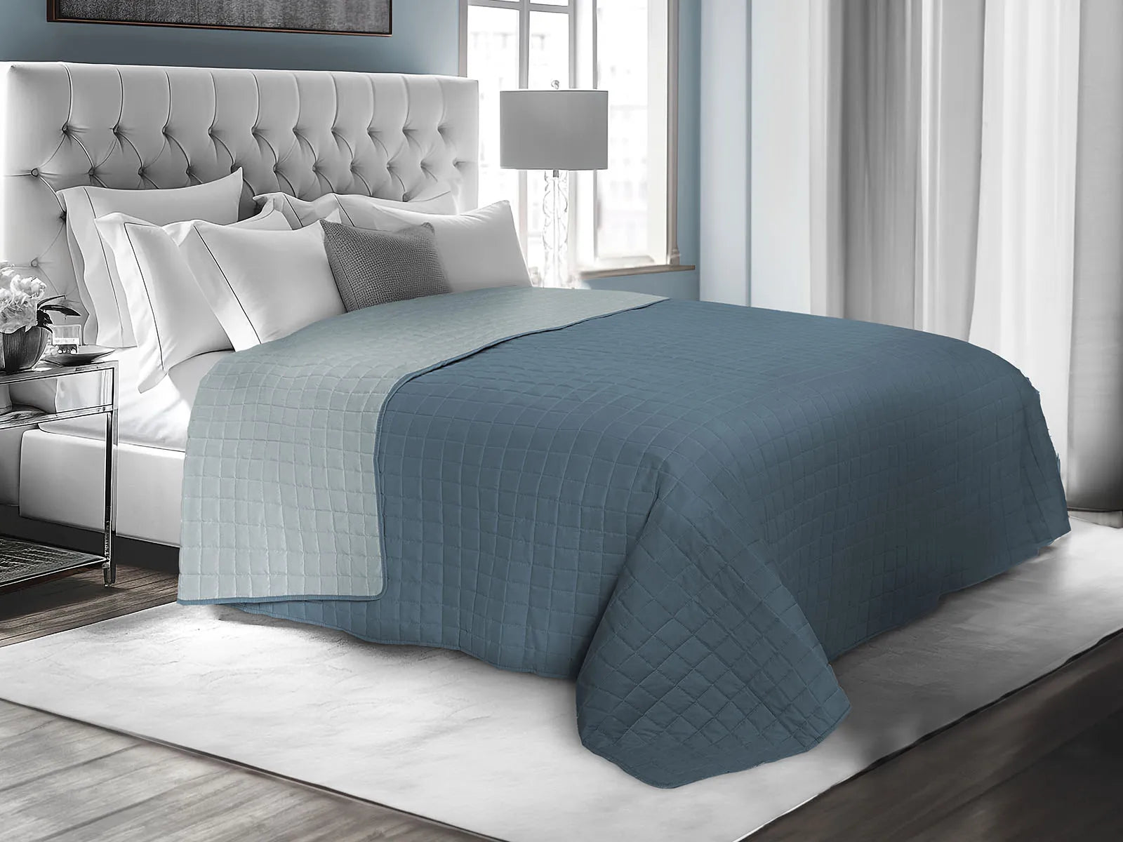 Trapuntino bicolore Daunex tinta unita avio-carta-da-zucchero