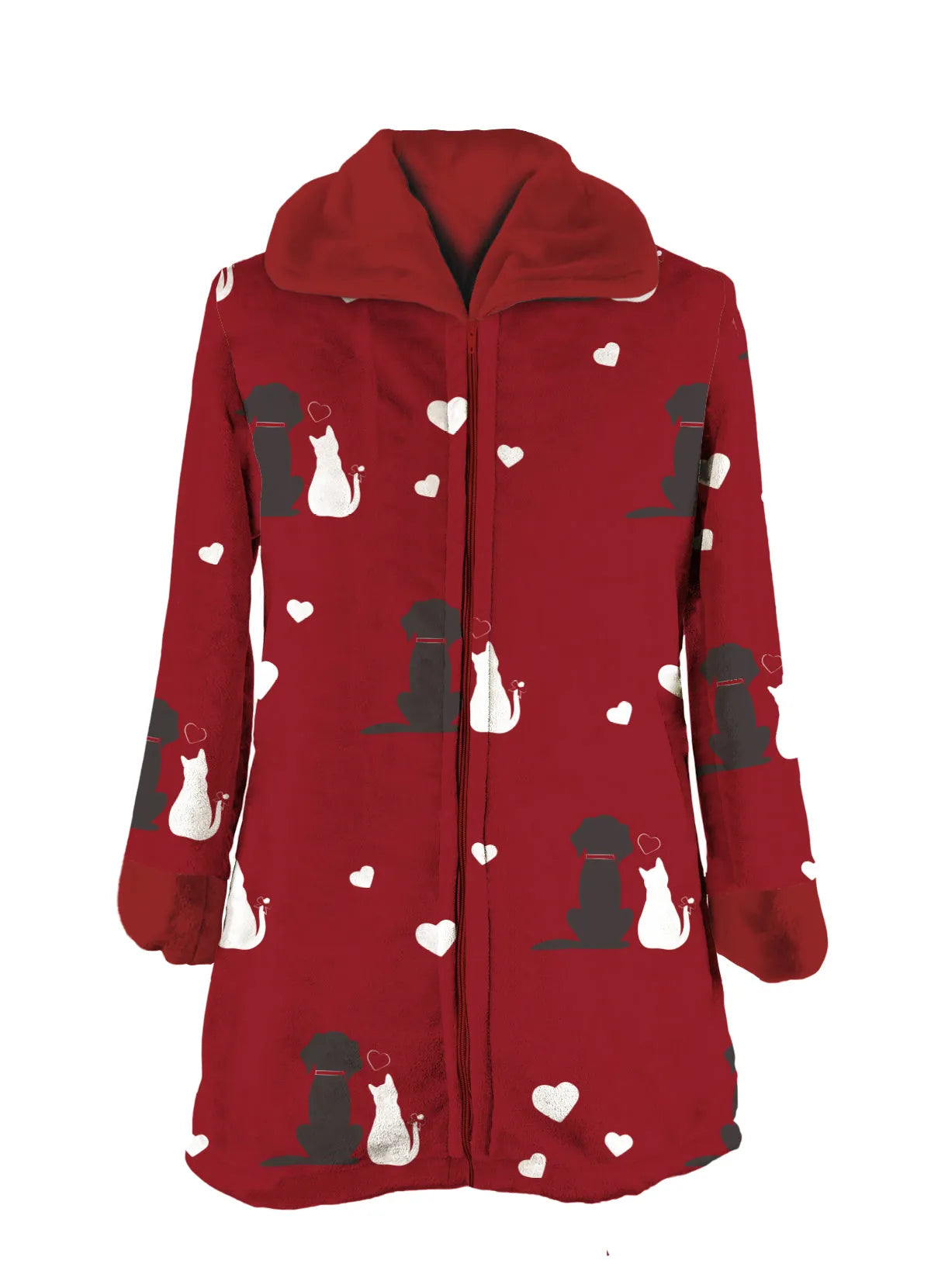 Vestaglia donna Daunex flannel disegno best friends - Home Loves