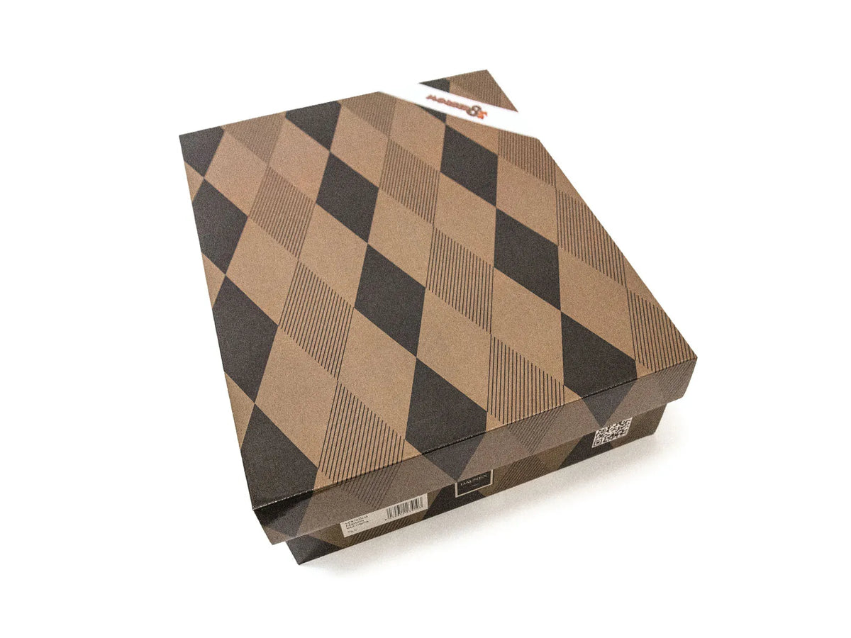Vestaglia in flannel Daunex fashion colore marrone-nero - Home Loves