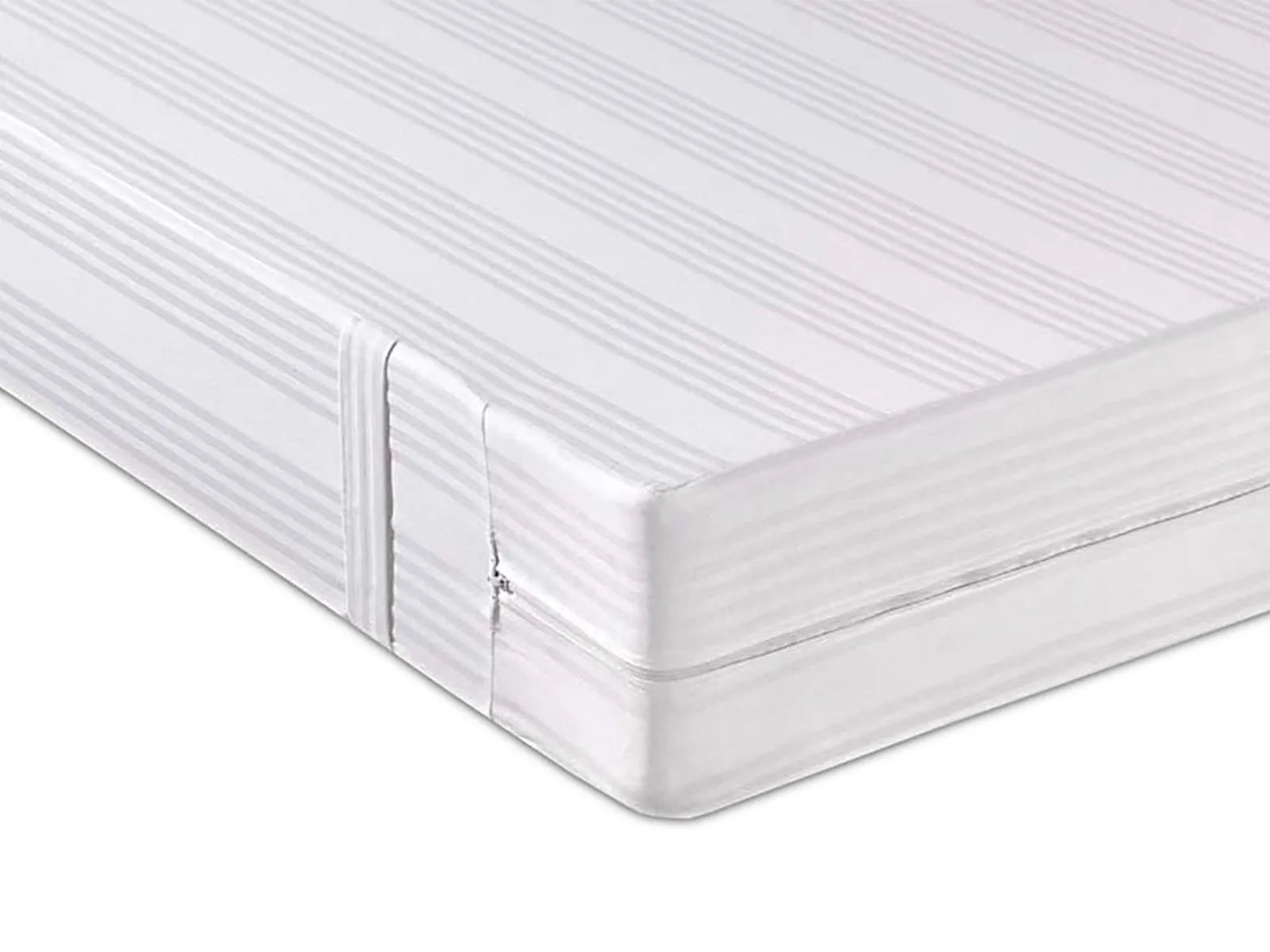 Coprimaterasso in puro cotone Daunex fasciato zipper con cerniera - Home Loves