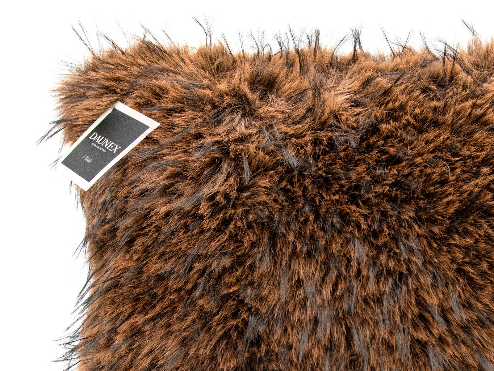cuscino-fur-deluxe-daunex-marrone-dettaglio-ecopelliccia