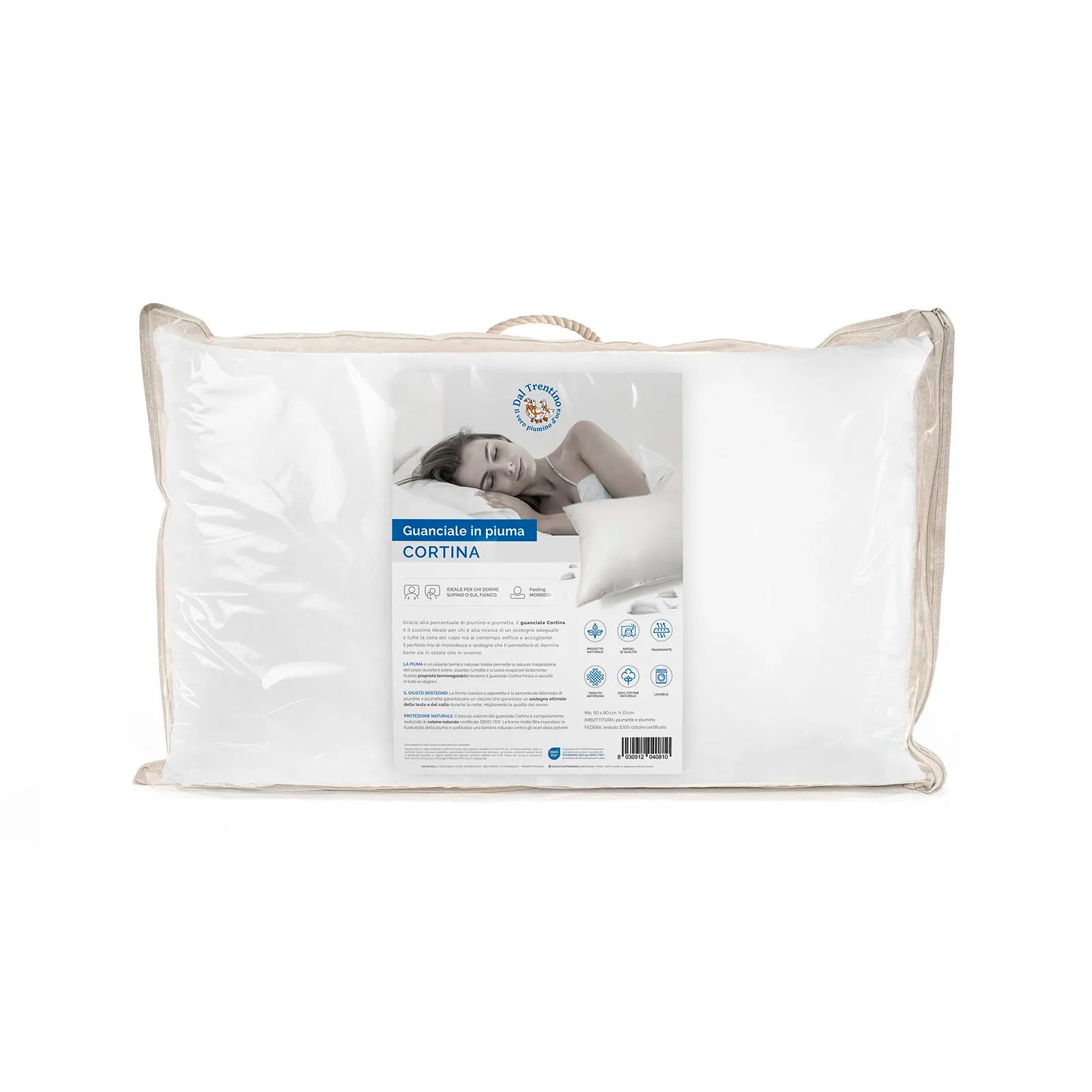 Guanciale in piumino d'oca Cortina Daunex