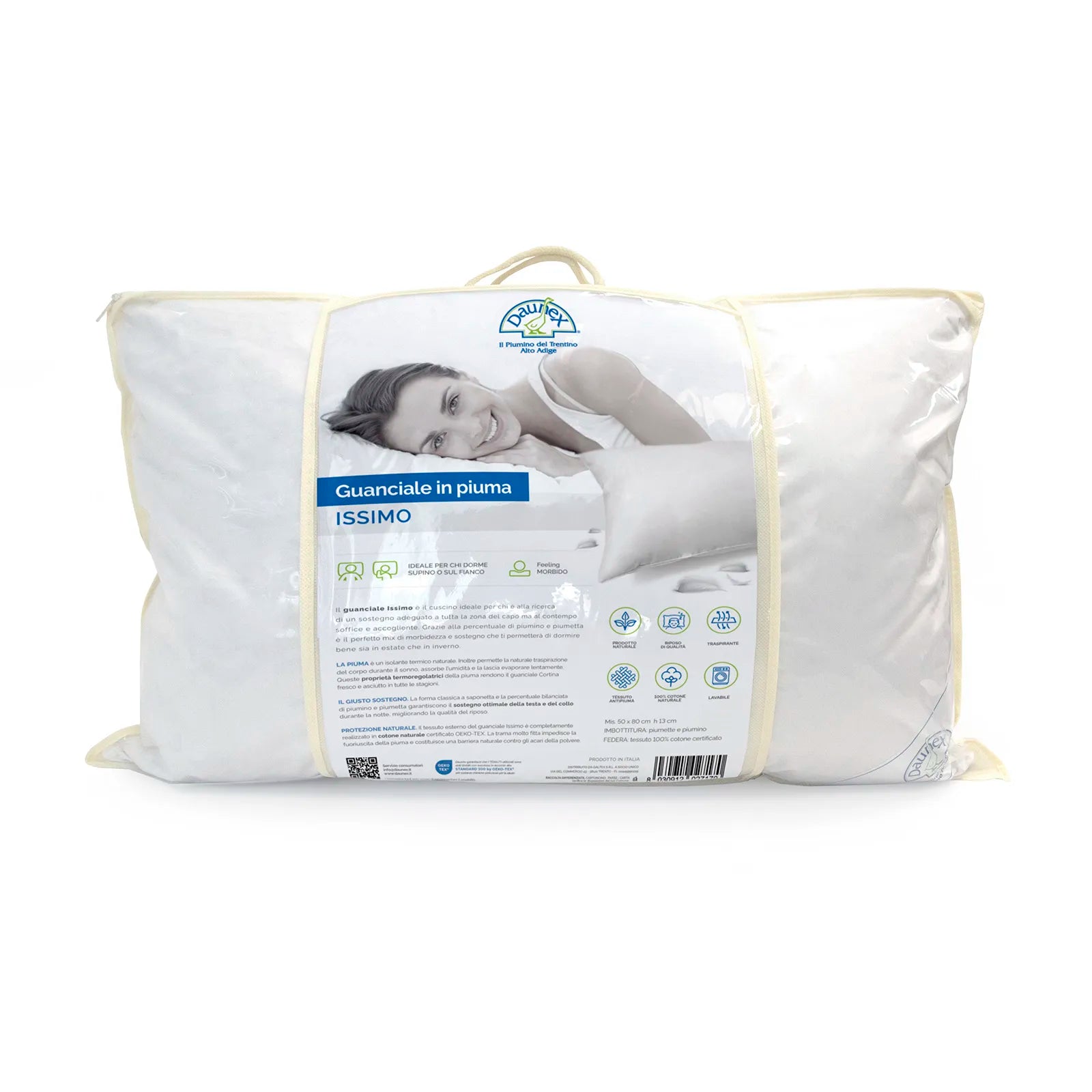 Oreiller Daunex en duvet d'oie Issimo