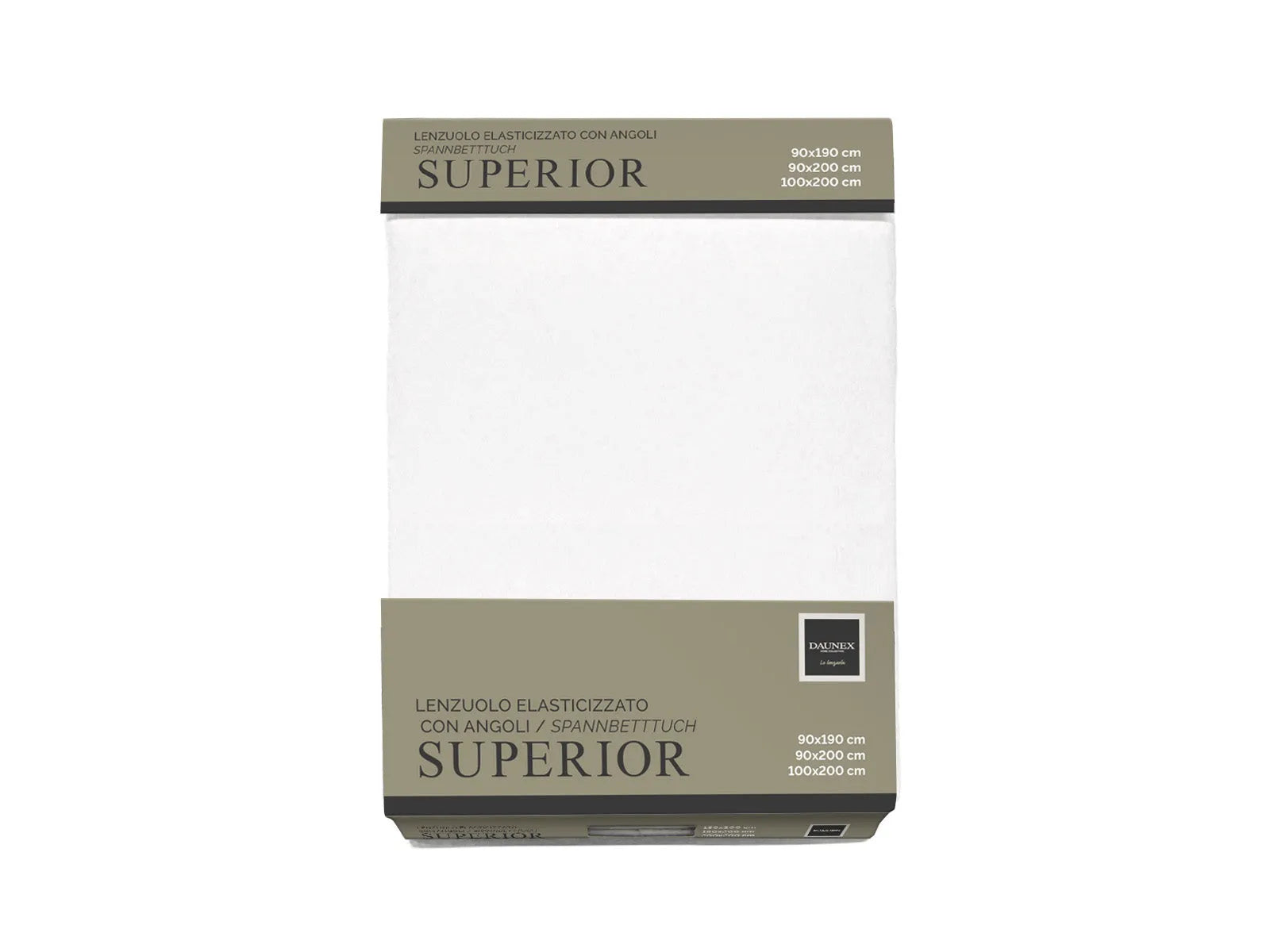Lenzuolo sotto con angoli no stiro Daunex, superior colore bianco - Home Loves