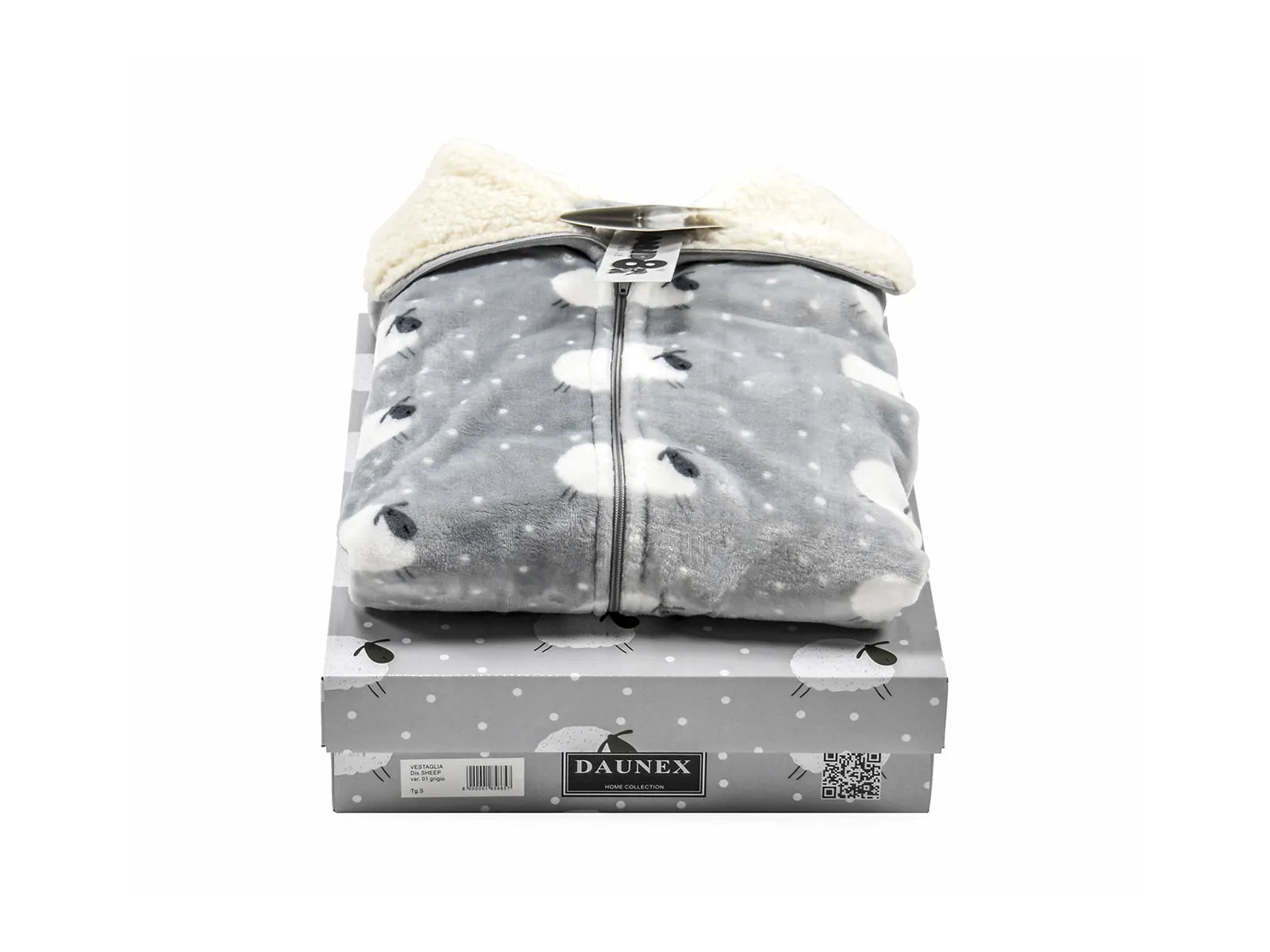 Vestaglia donna Daunex flannel disegno sheep - Home Loves