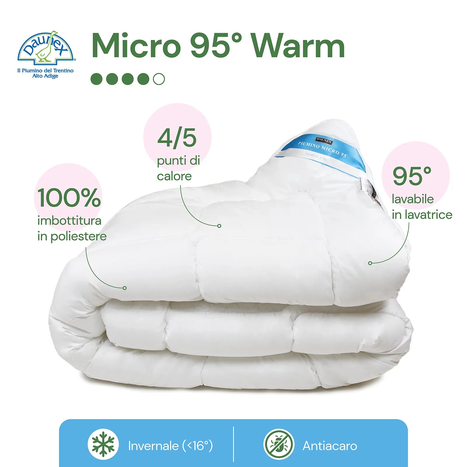 Piumino in microfibra Micro 95 Warm Daunex