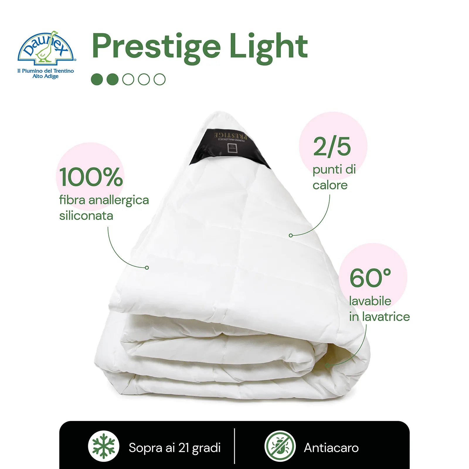 Daunex Prestige-Leichtbettdecke