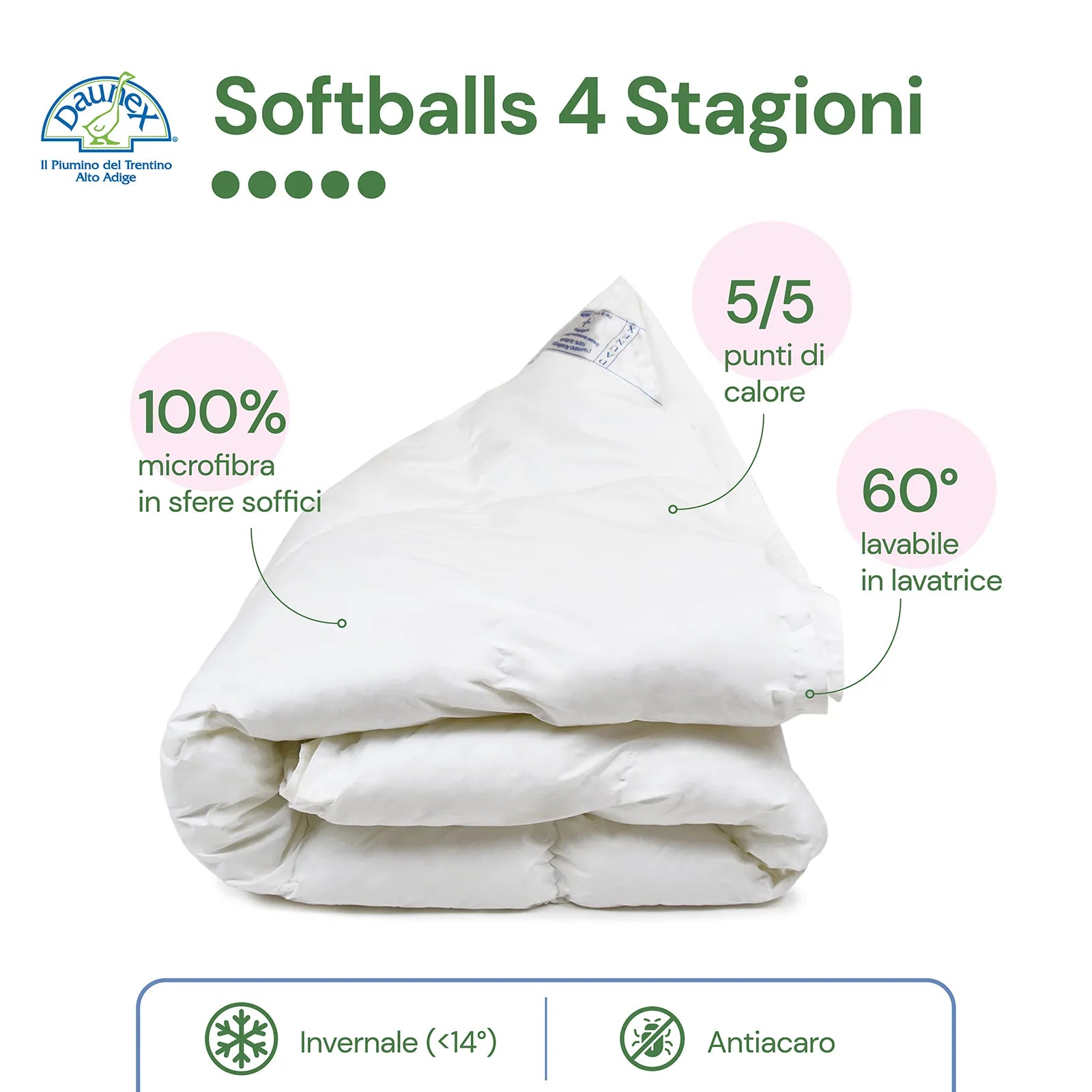 Daunex Softballs 4 Seasons Duo Daunenjacke