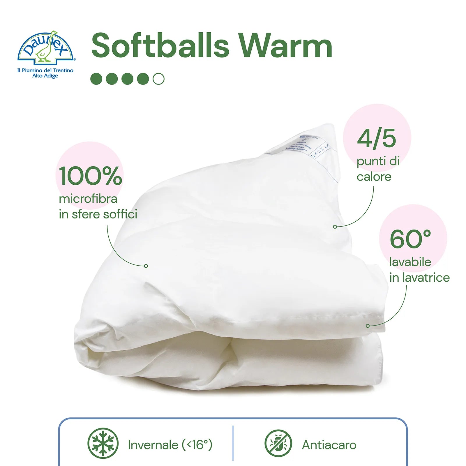 Daunex Softballs warme Daunenjacke