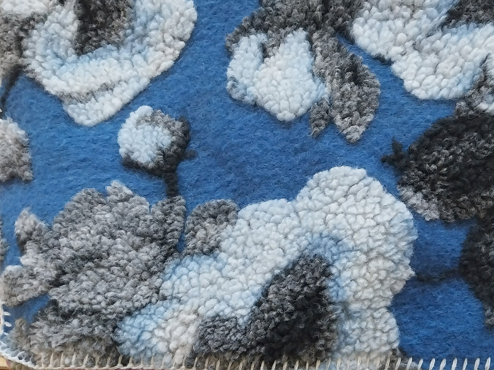Coperta in Lana Cotta Fiori di Pesco
