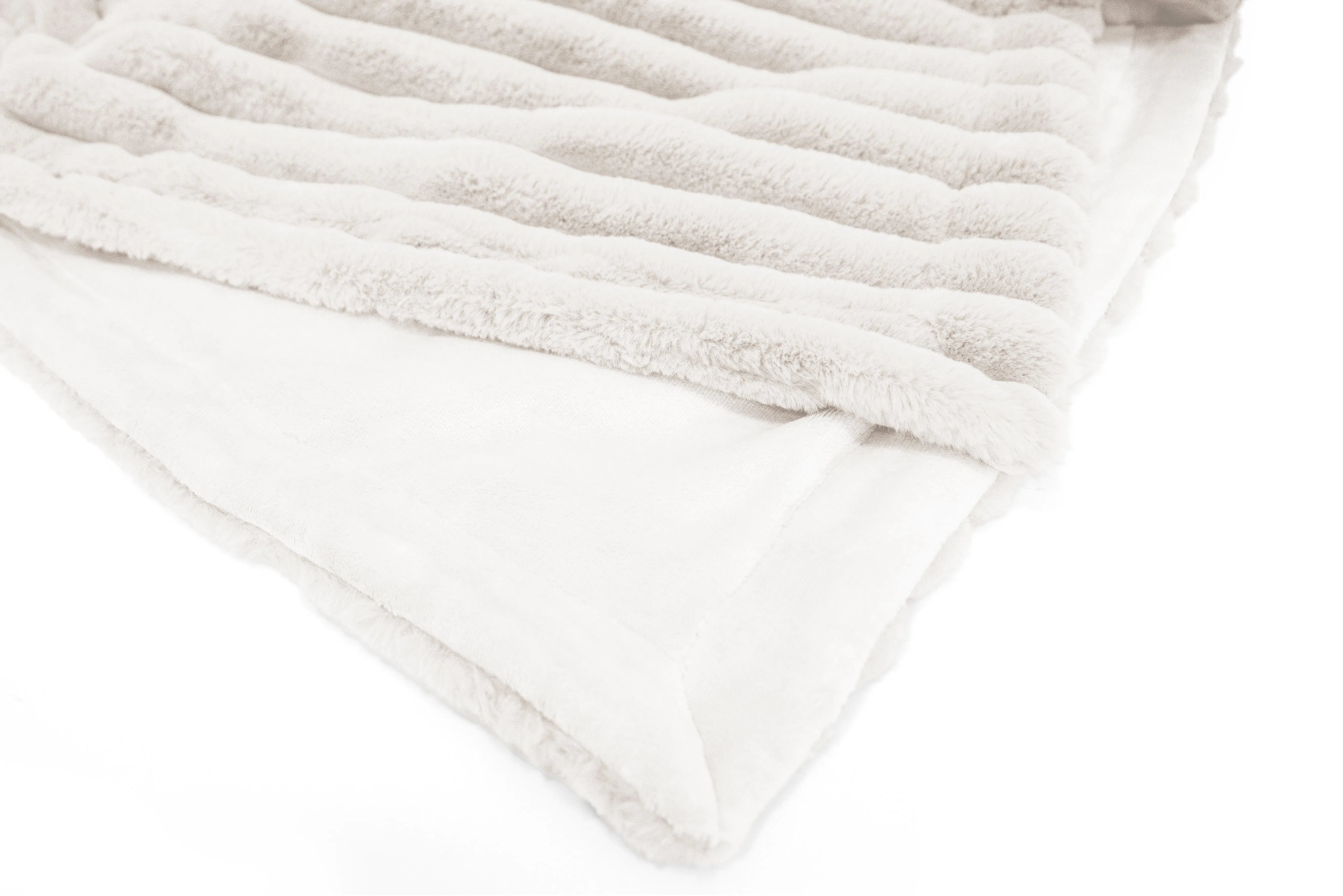 Coperta trendy rigata Daunex tinta unita - Home Loves