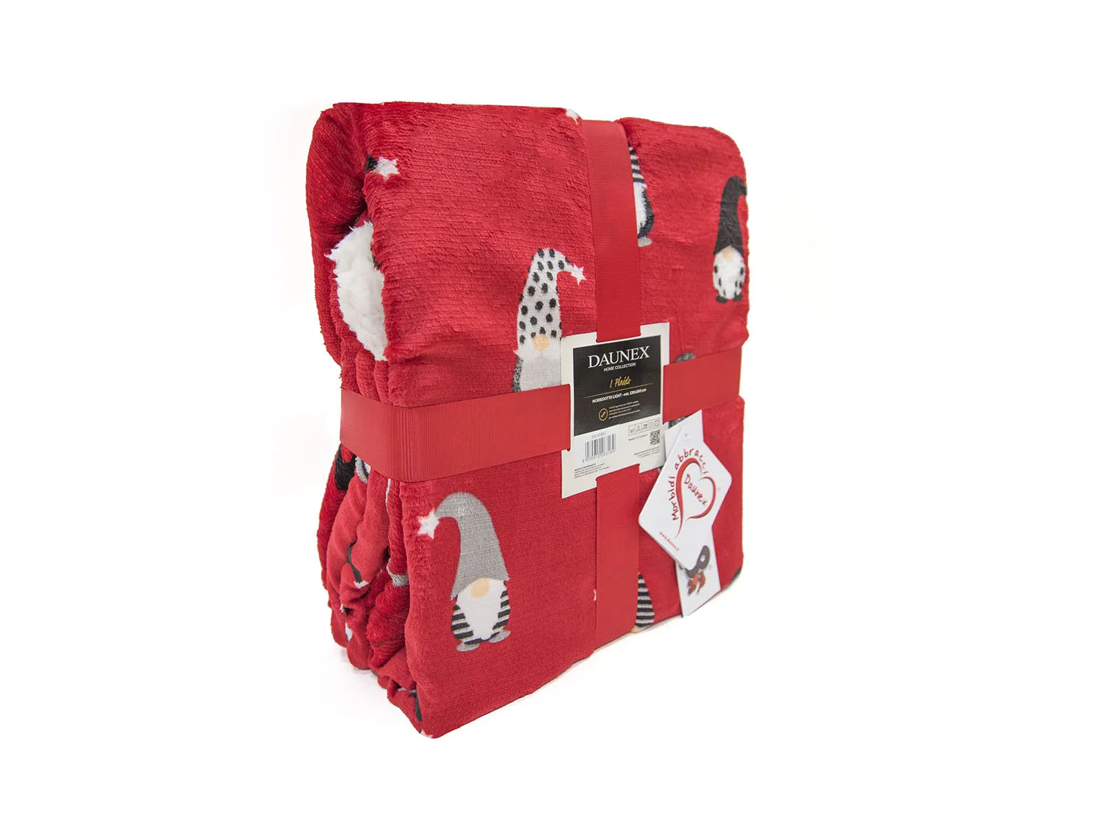 Plaid morbidotto Daunex disegno Hobbit colore bordeaux - Home Loves