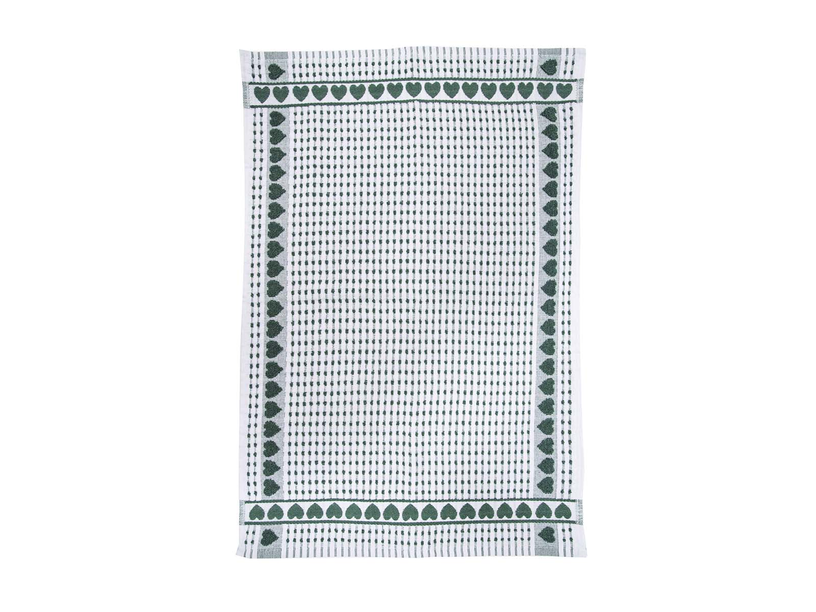 Strofinaccio in spugna cuoricini Daunex misura 50 x 70 cm