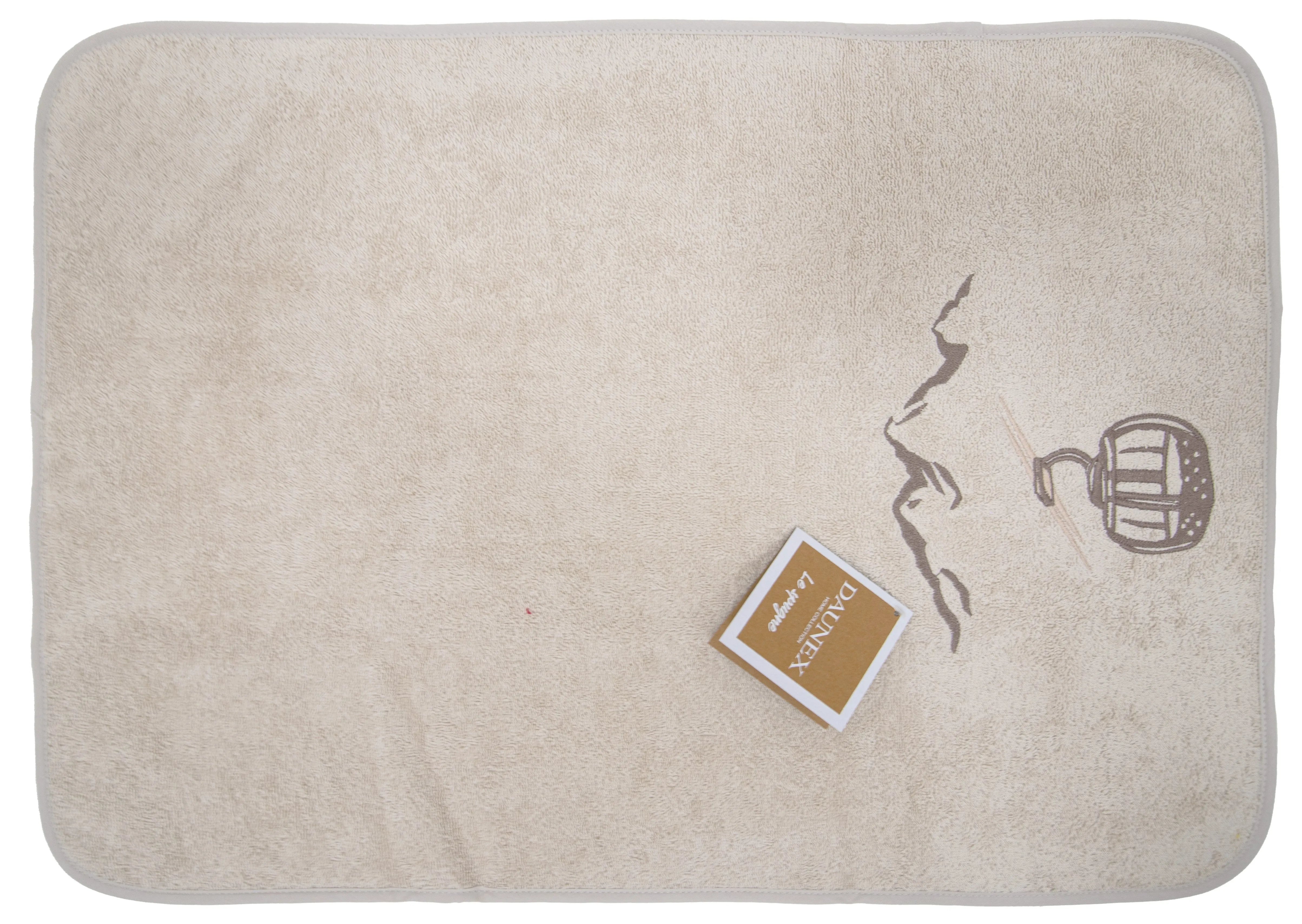 Strofinaccio ricamato misura 50 x 70 cm Daunex disegno seggiovia - Home Loves