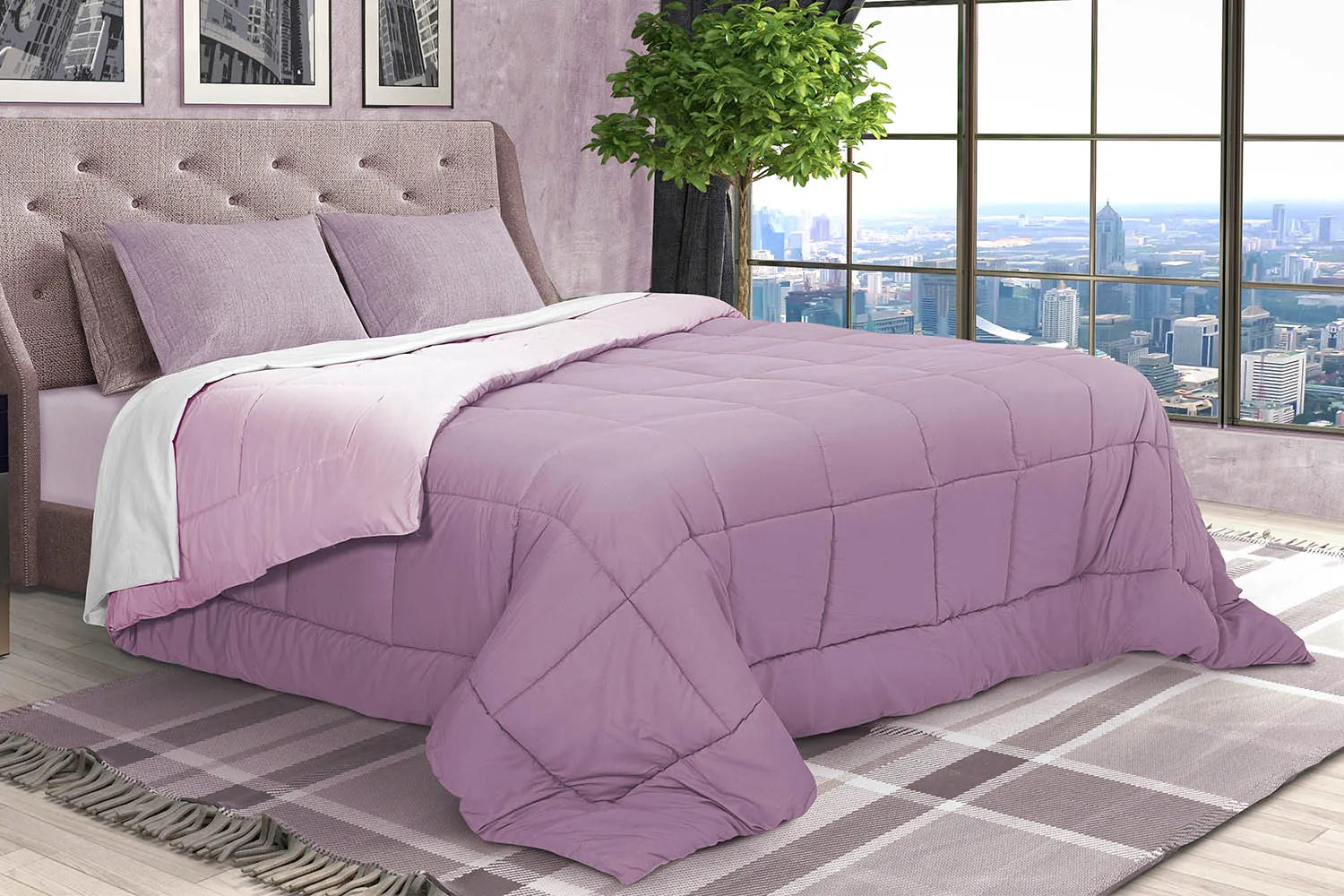 Trapunta bicolore Daunex tinta unita - Home Loves