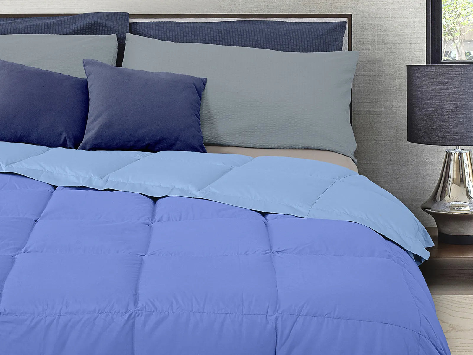 Trapunta matrimoniale in piumino d'oca double face Daunex relax sestriere - Home Loves