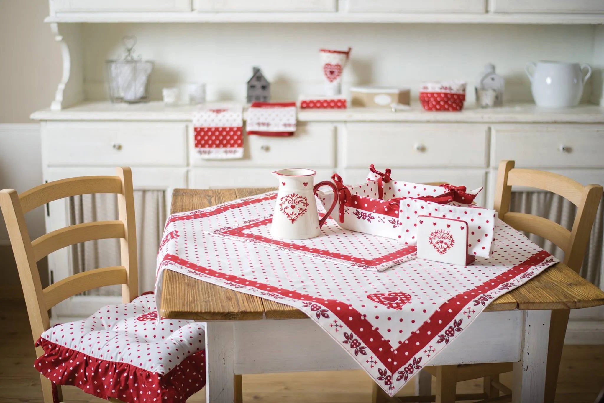 Set 2 cuscini trapuntini avignon Daunex misura 40 x 40 cm colore rosso - Home Loves