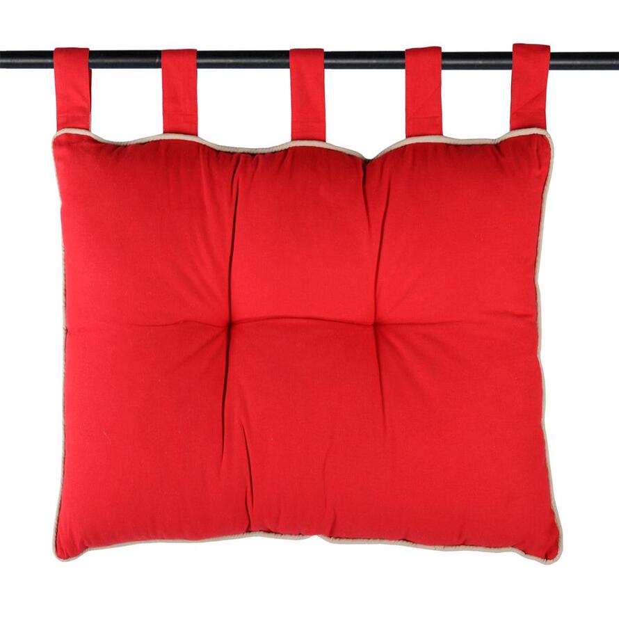 Cuscino per testata letto duo colore rosso