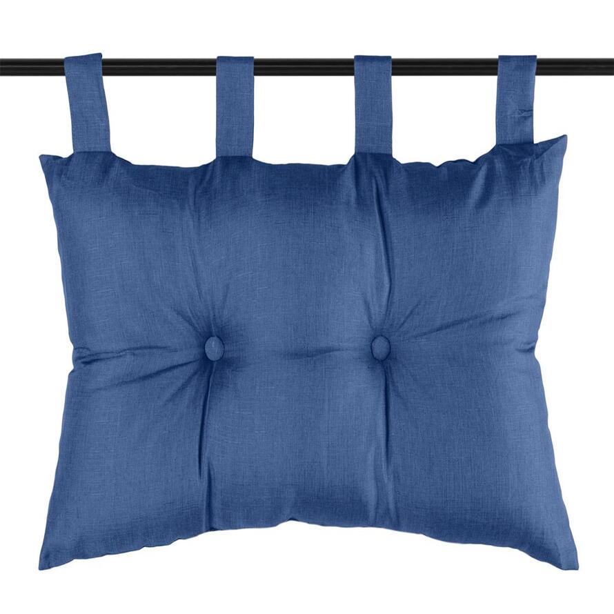 Cuscino per testata letto bea colore blu marino