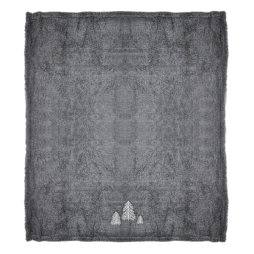 Plaid morbidotto ricamato abete Daunex prime - Home Loves