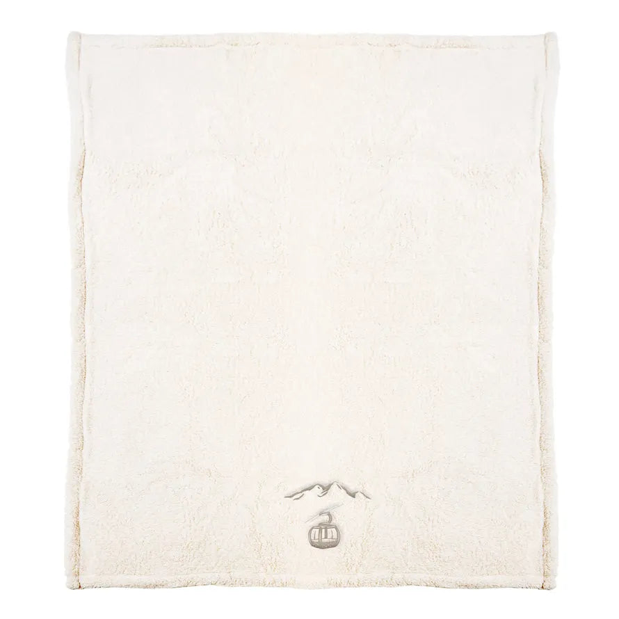 Plaid morbidotto ricamato seggiovia Daunex prime - Home Loves