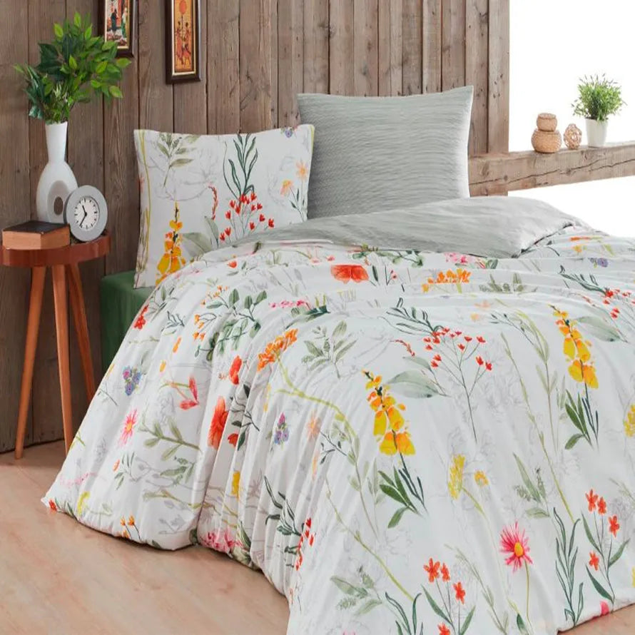 Parure copripiumino in puro cotone Daunex Alpen multicolore - Home Loves