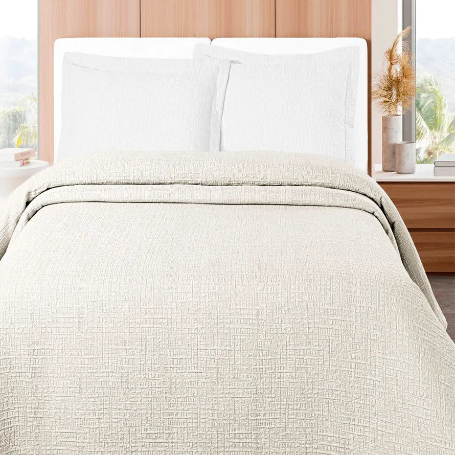 Copriletto in piquet di puro cotone Daunex raffaello - Home Loves