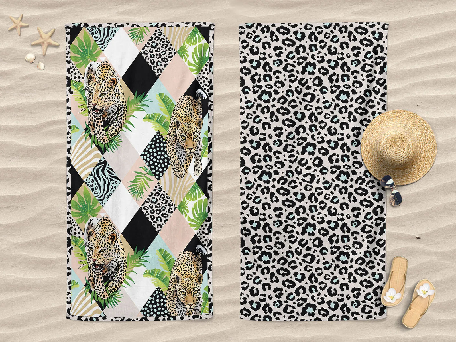 Telo mare doubleface compact dry Daunex misura 100 x 170 cm, bali - Home Loves