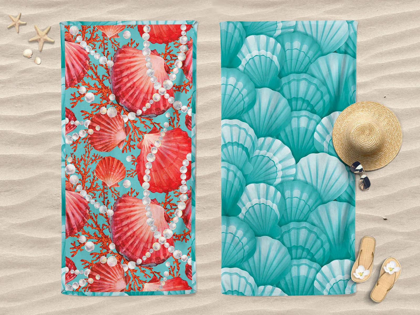 Telo mare doubleface compact dry Daunex misura 90 x 170 cm, tahiti - Home Loves