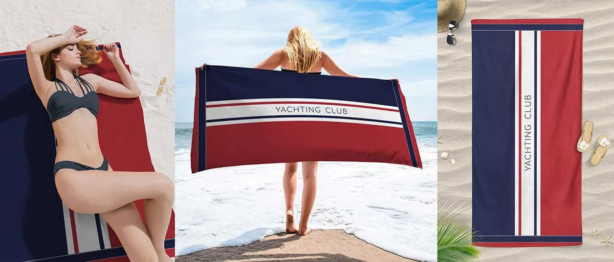 Telo mare jacquard Daunex misura 90 x 180 cm, navy - Home Loves