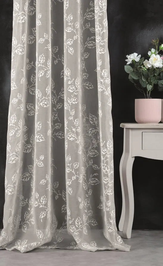 Tenda brome leggera colore bianco, 140×260 anelli fissi - Home Loves