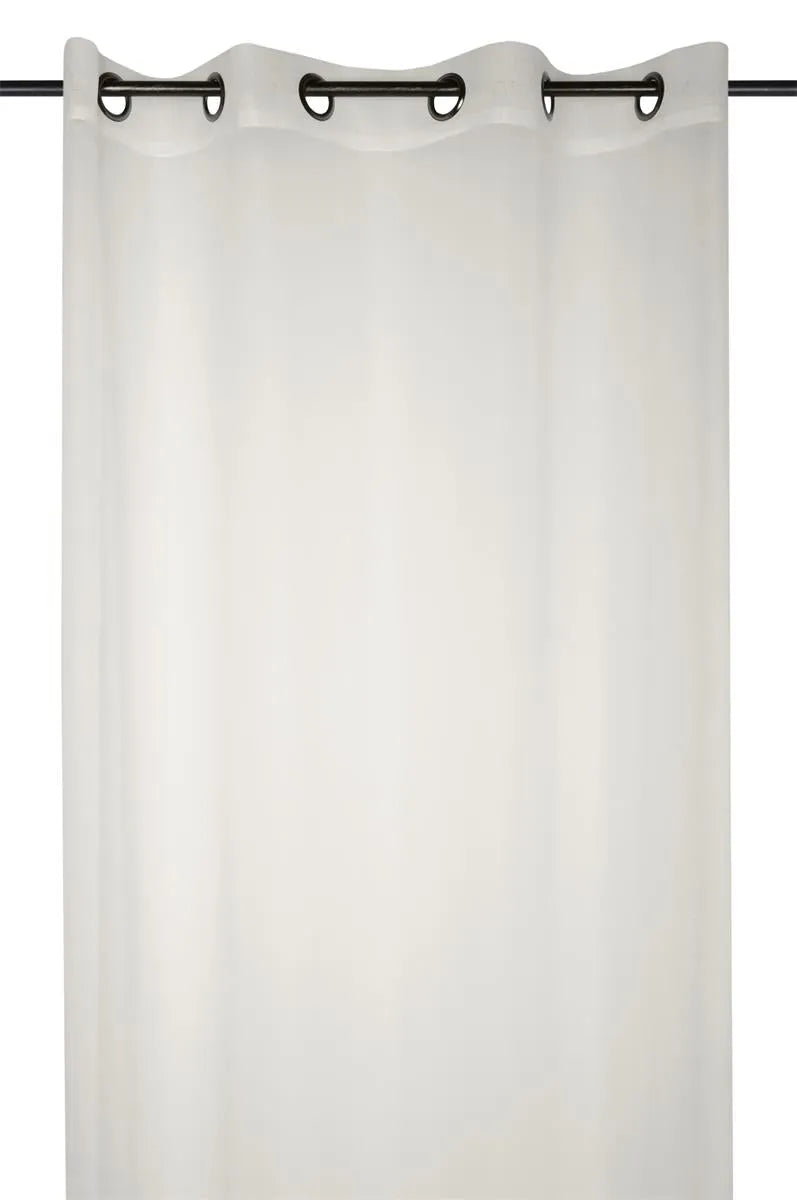 Tenda monna leggera colore ecru anelli fissi - Home Loves